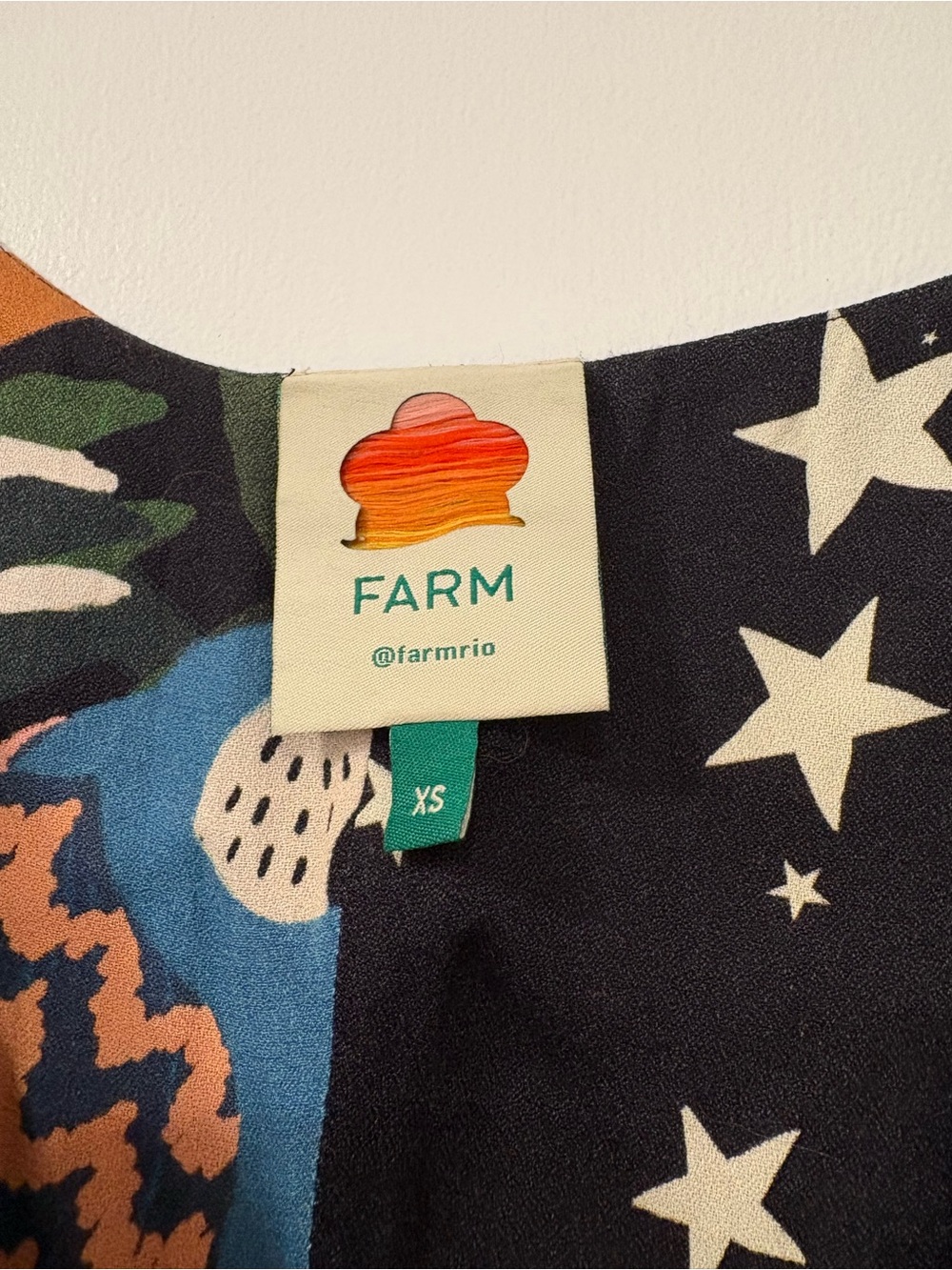 Farm Rio mini asymmetrical wrap dress - Picture 2 of 5